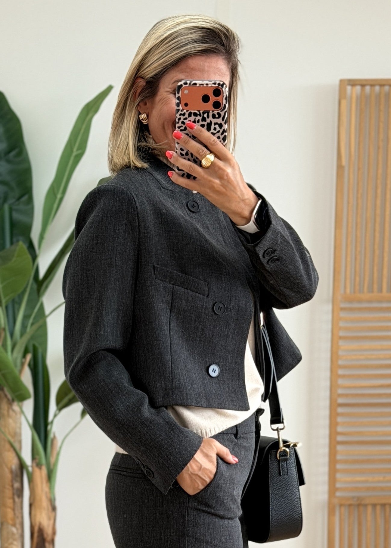 Blazer Cintré avec Épaulettes