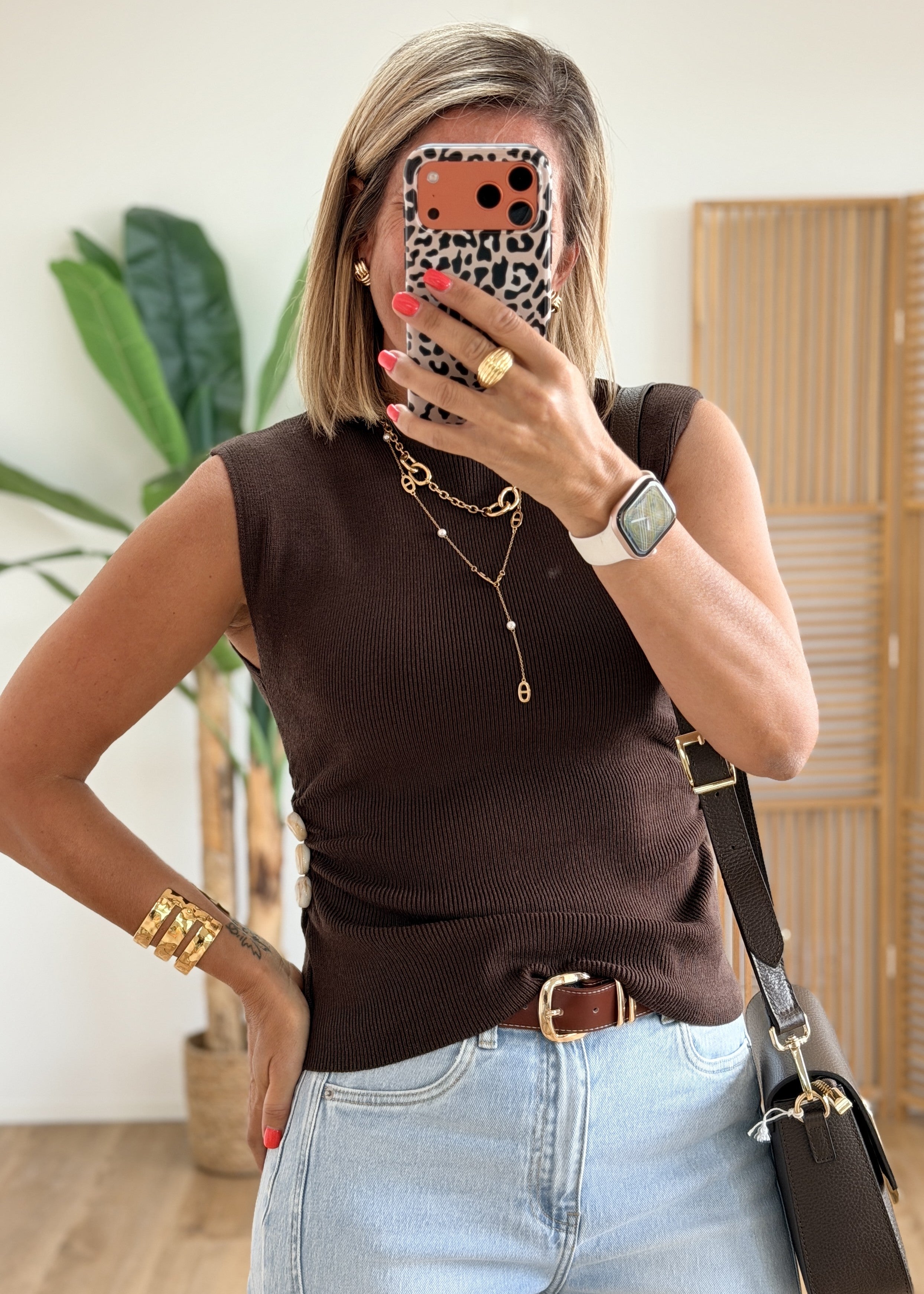 Top en Maille Coquillages