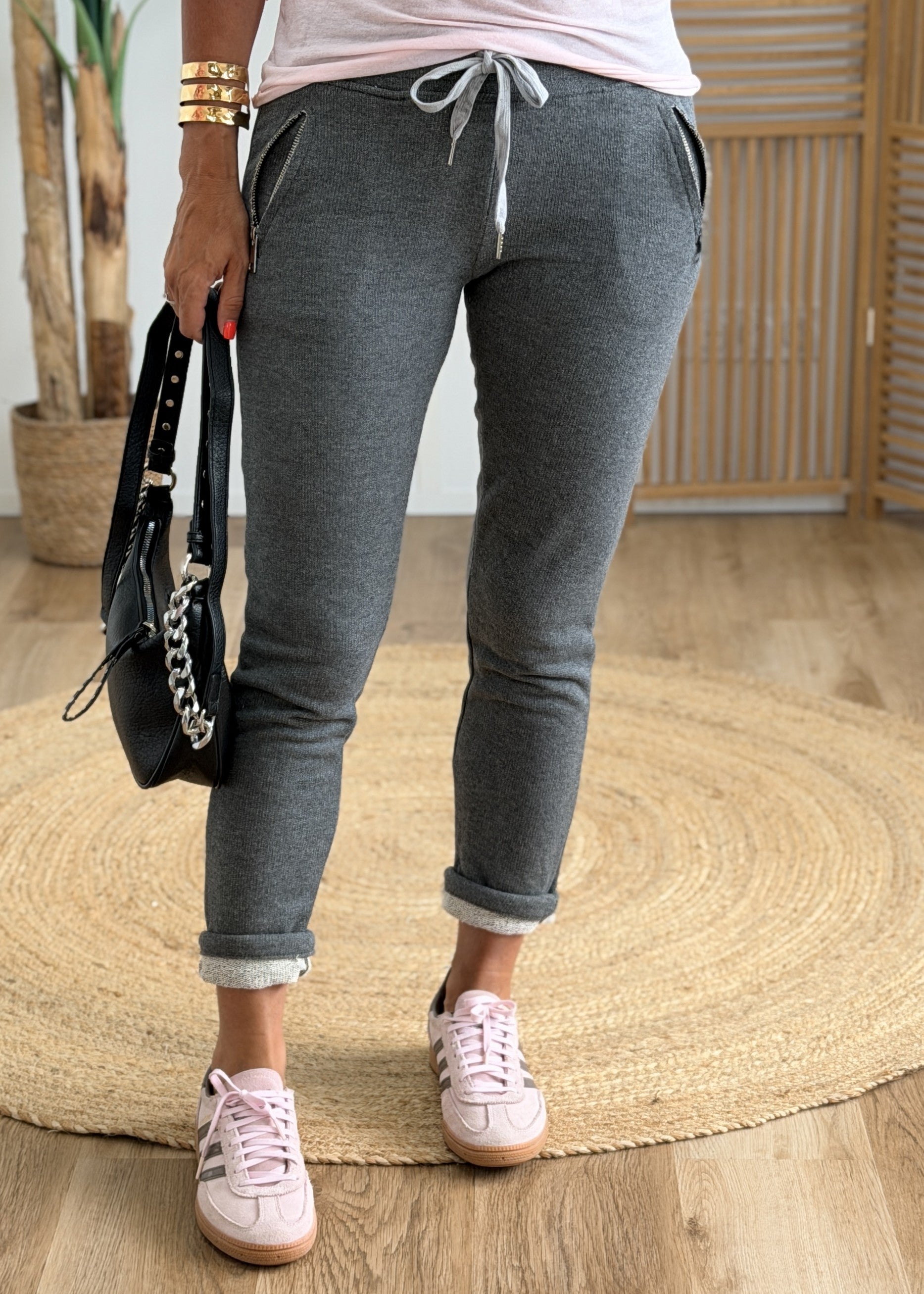 Jogg Taille Élastique Mi-Haute - Made in Italy