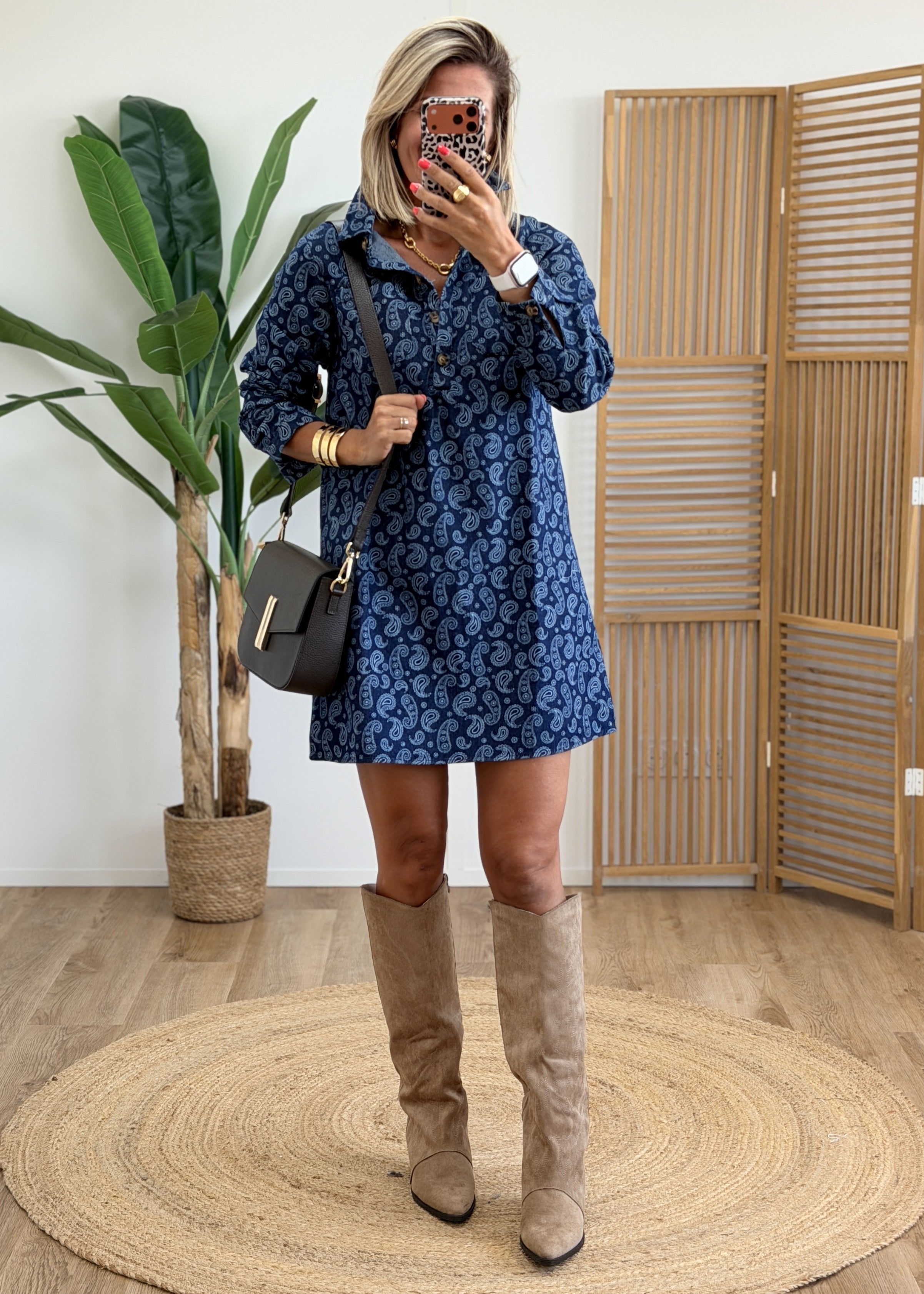Robe Chemise en Jeans