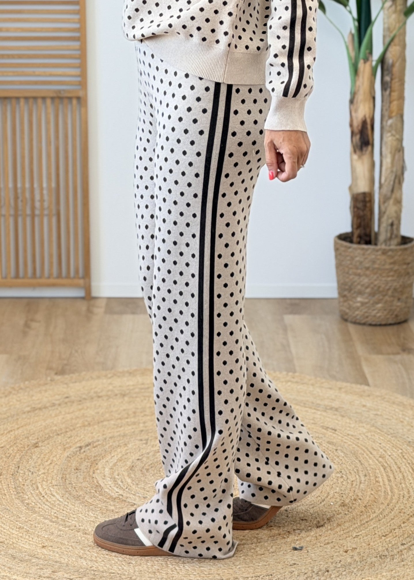 Ensemble Maille Pantalon Taille Haute & Pull Assorti