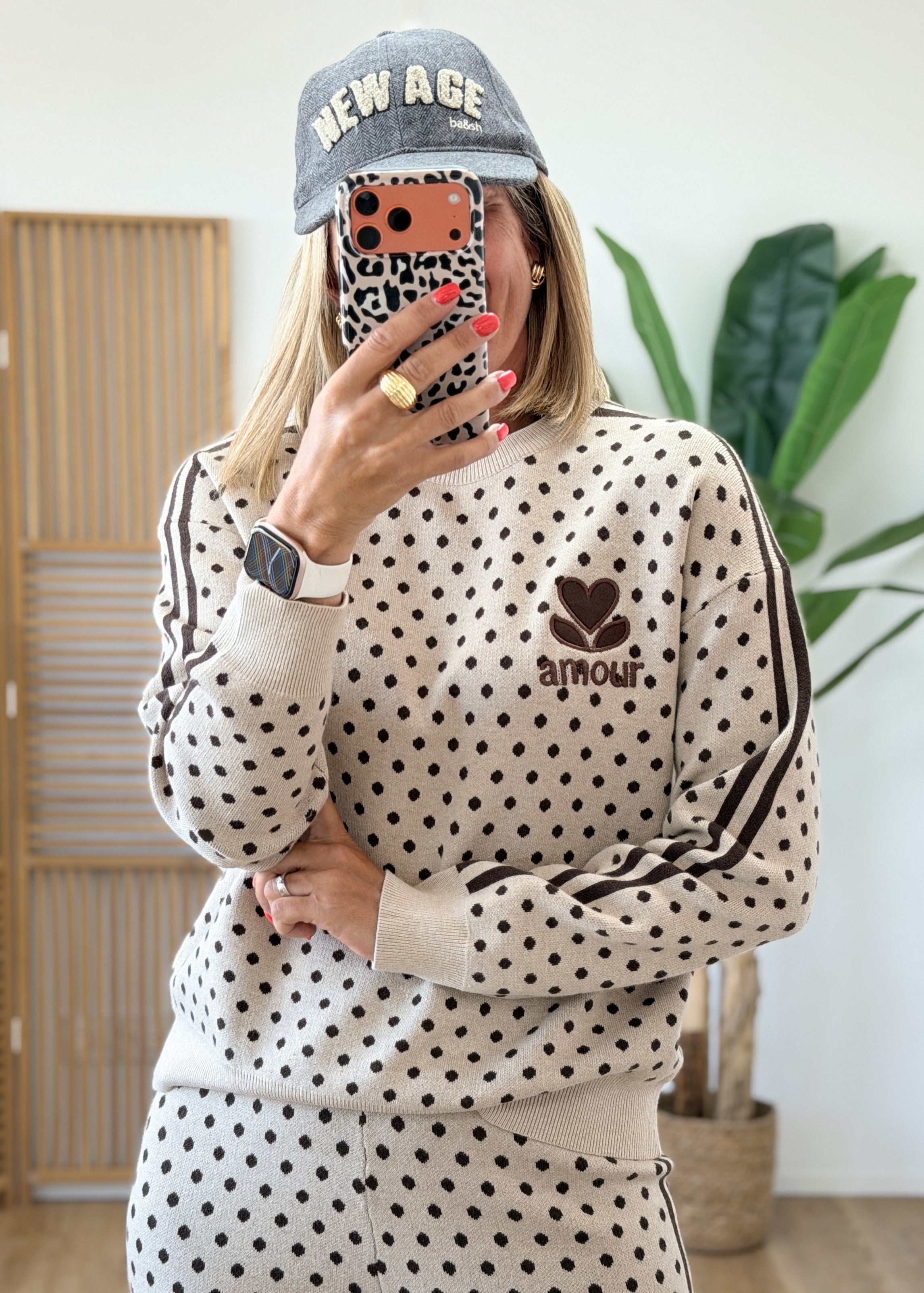 Ensemble Maille Pantalon Taille Haute & Pull Assorti