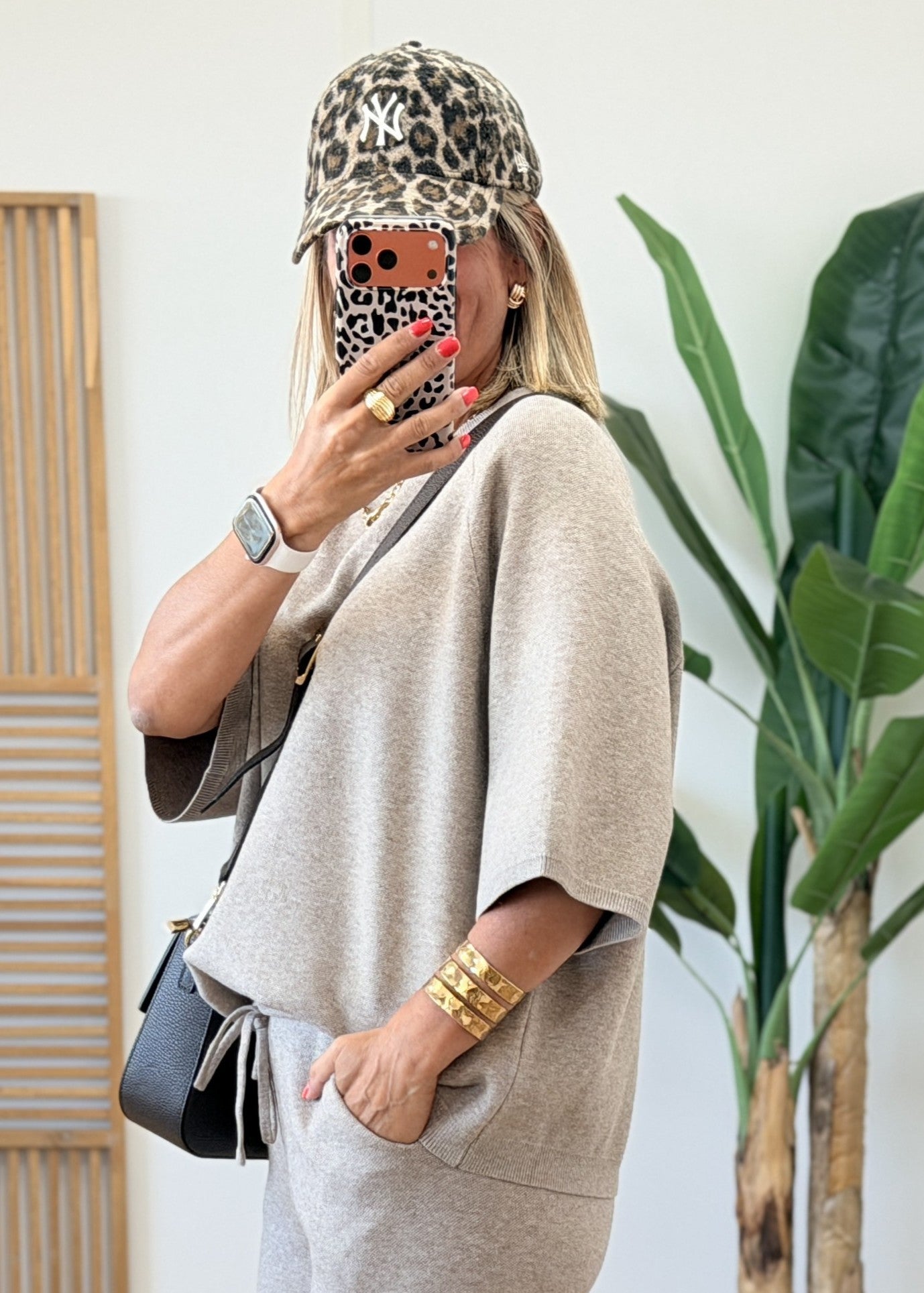Ensemble Jogg Taille Haute avec Poches + Pull Assorti
