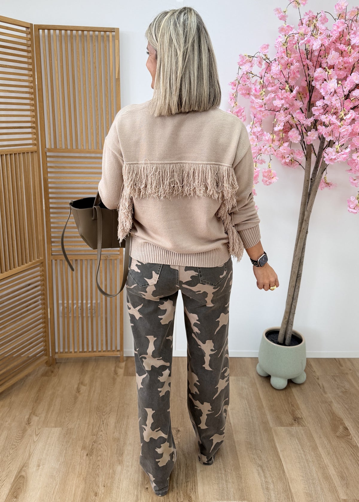Jean Wide Leg Camouflage