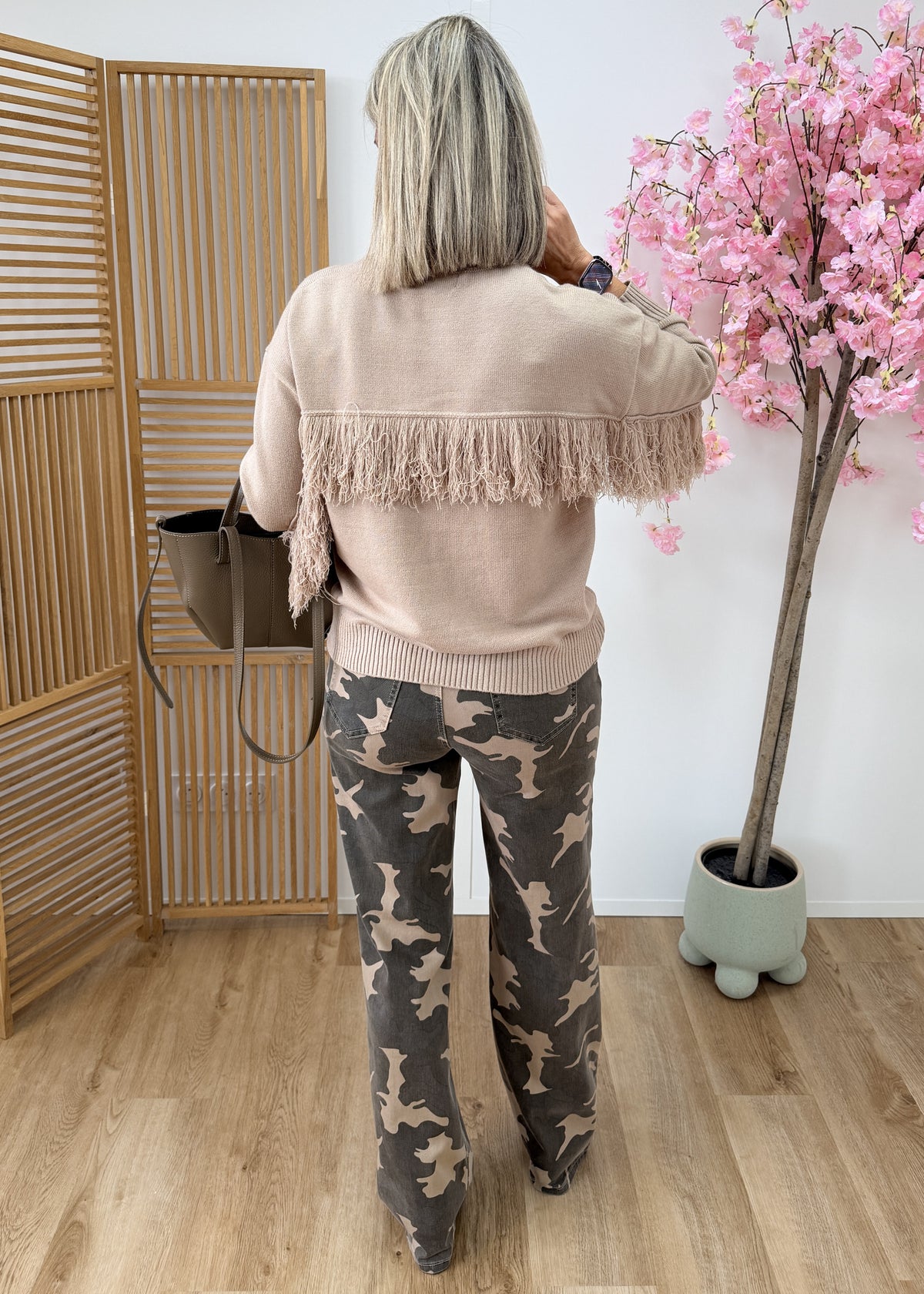 Jean Wide Leg Camouflage