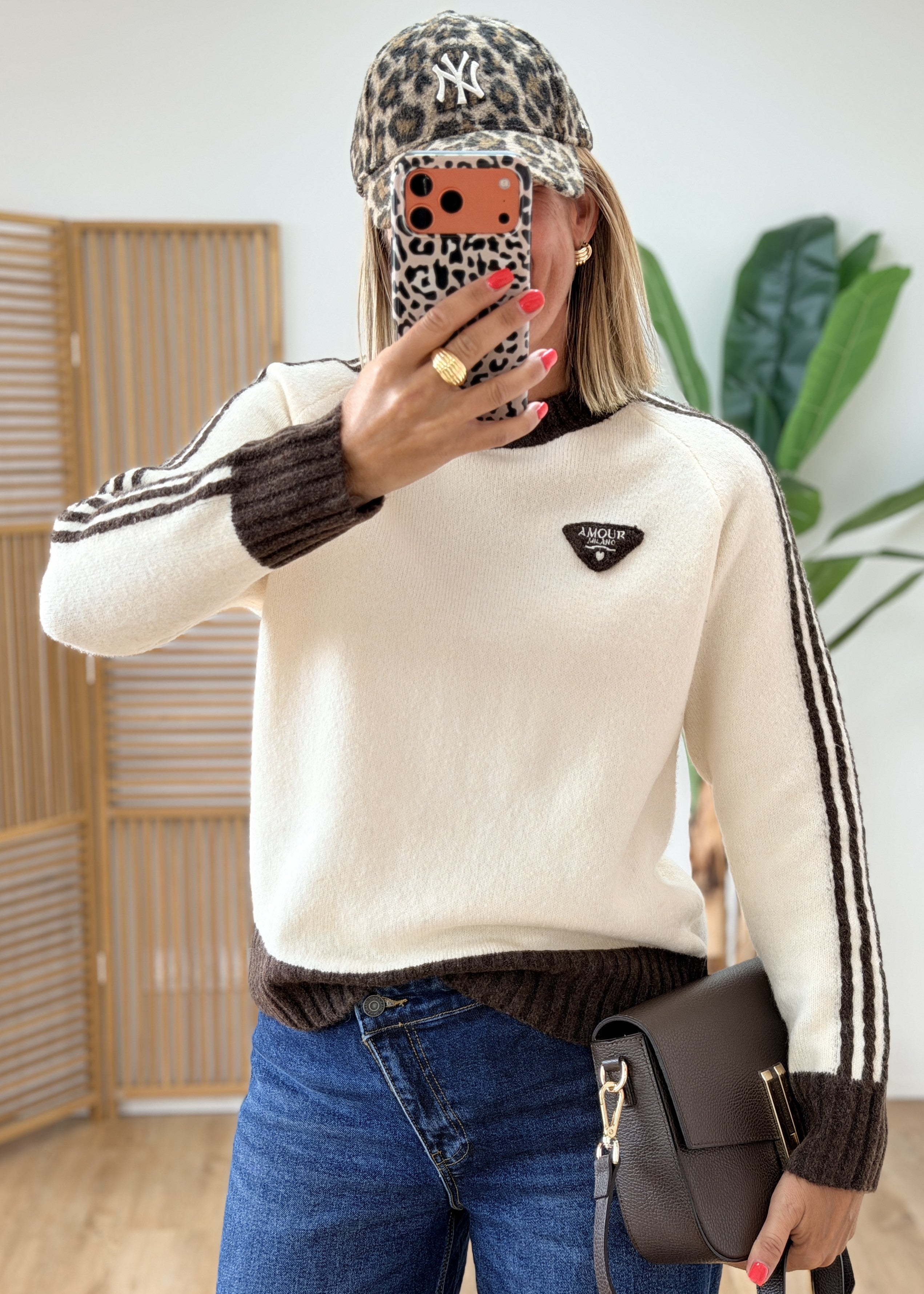 Pull avec Écussons Amour