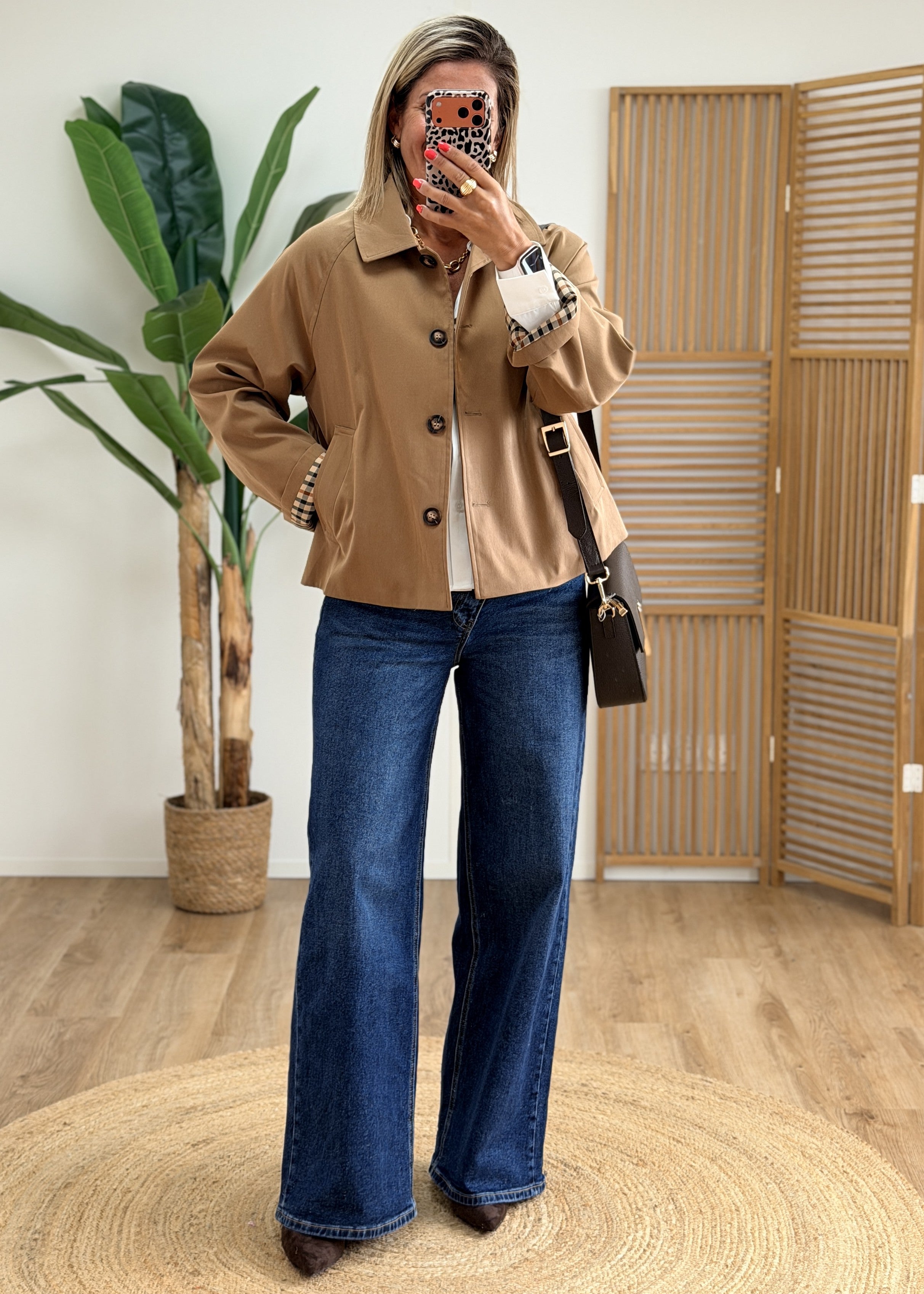 Veste Camel Intérieur Carreaux