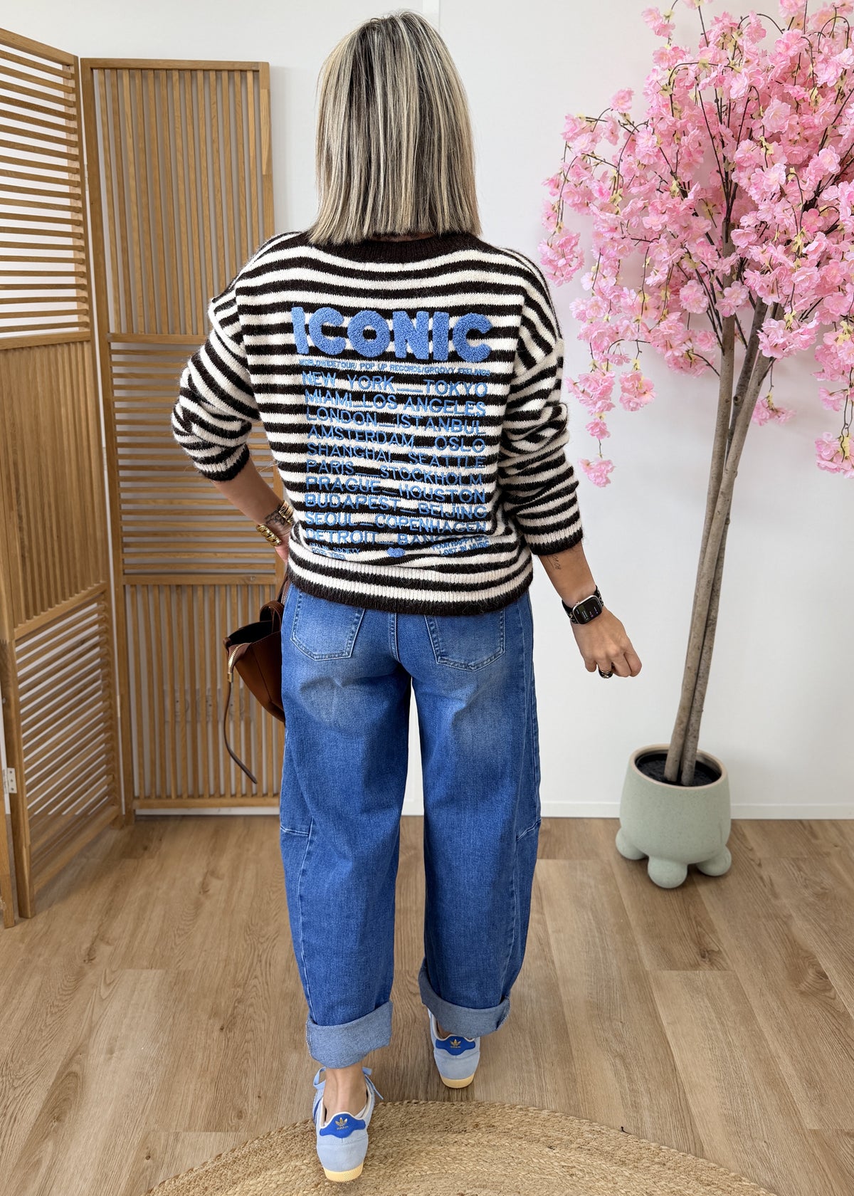 Pull rayé Iconic – Taille unique