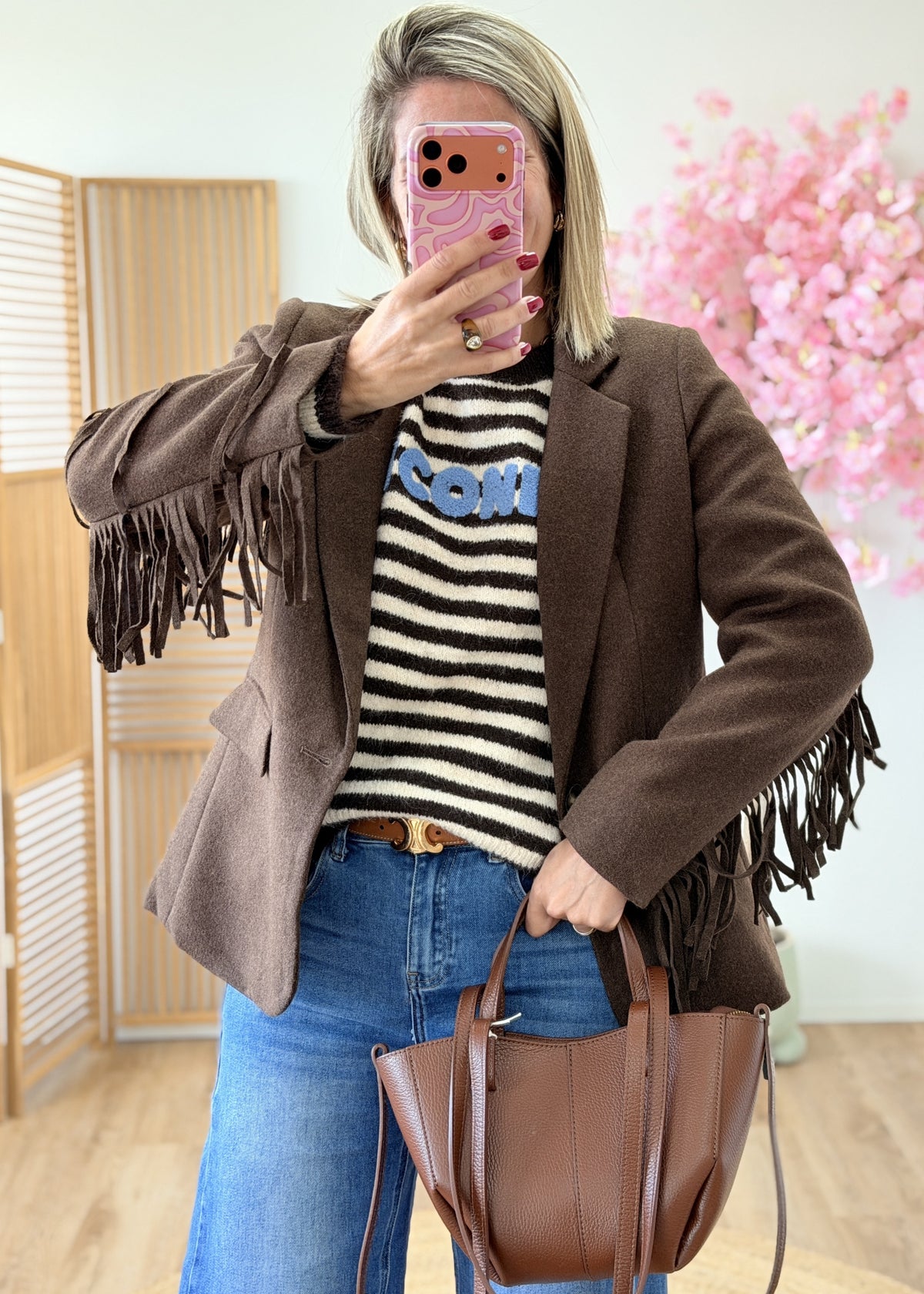 Blazer à franges