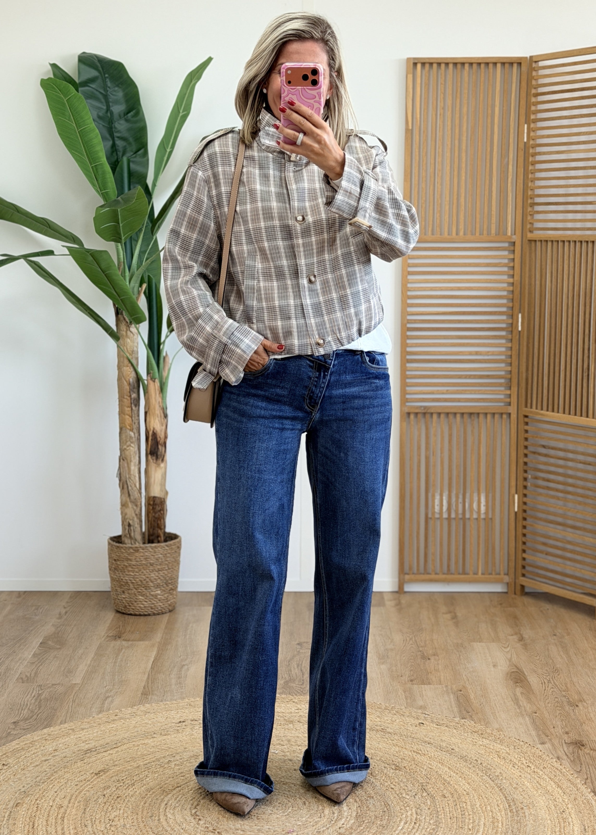 Veste Tendance à Carreaux