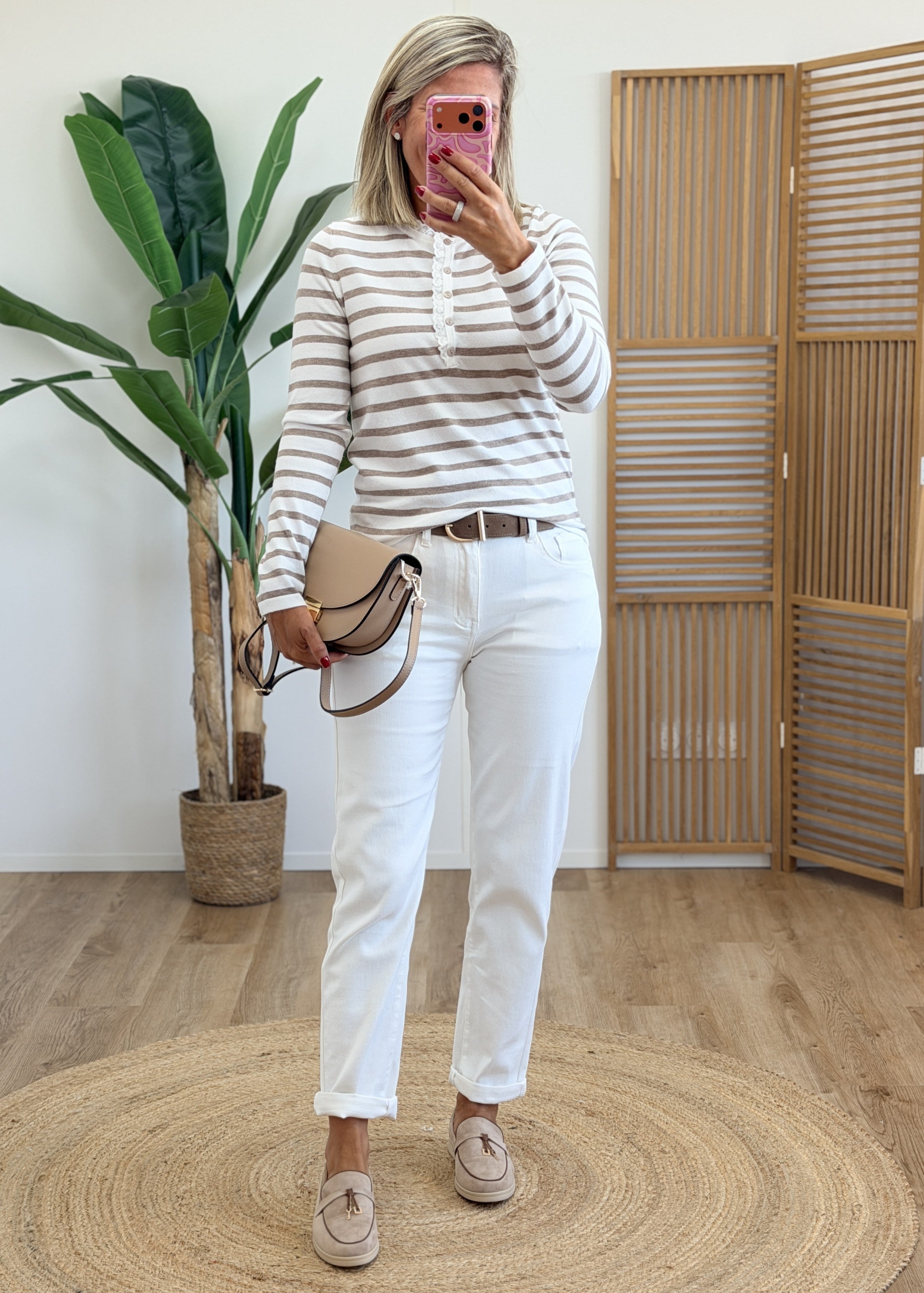 Pull Marinière Broderie Anglaise