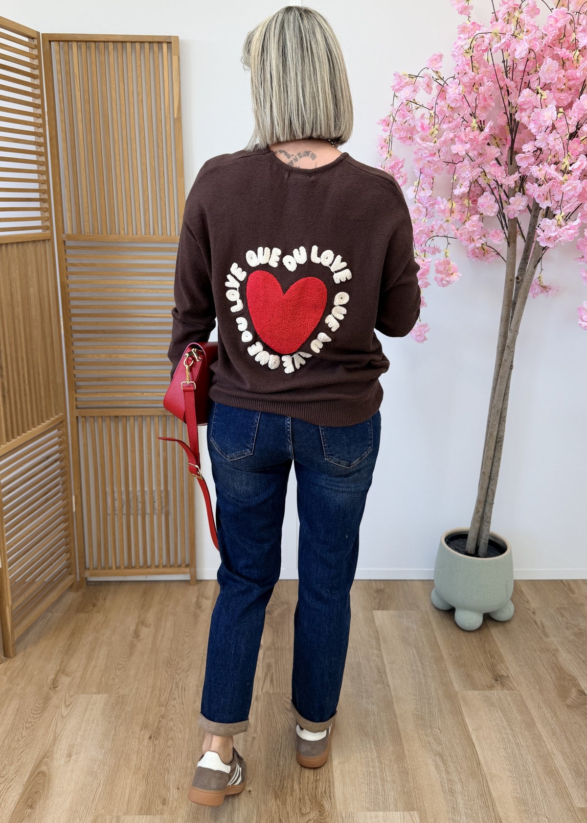 Pull Que du Love – Taille unique - marron