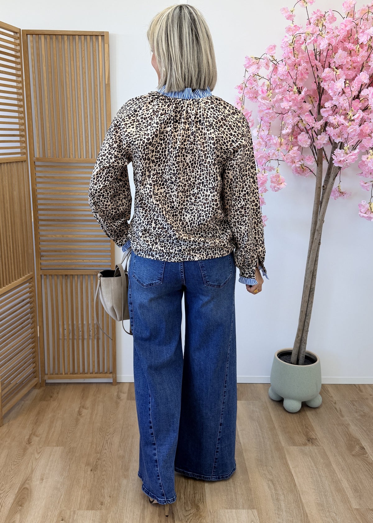 Chemise léopard en coton