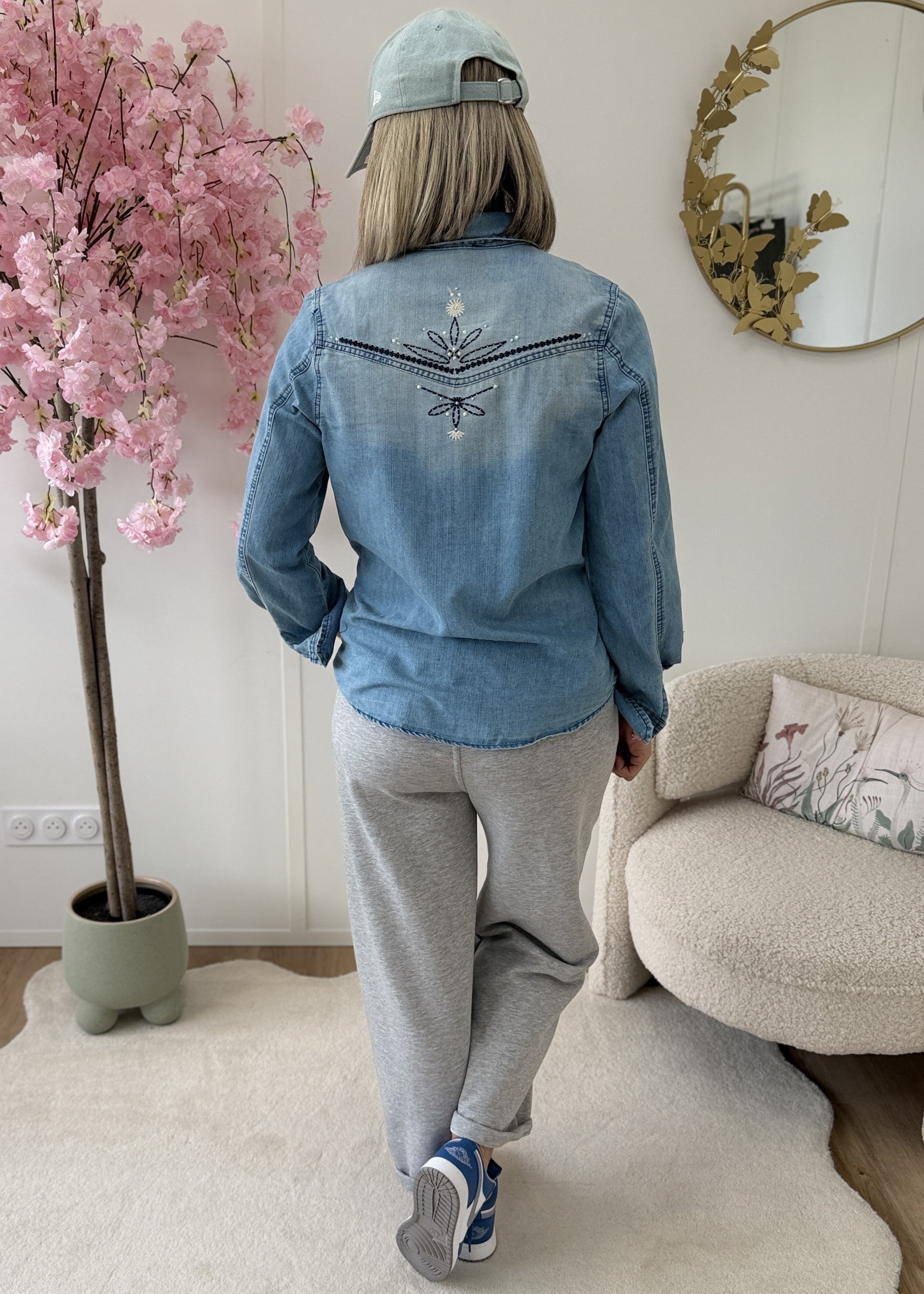 Chemise en Jean Brodée