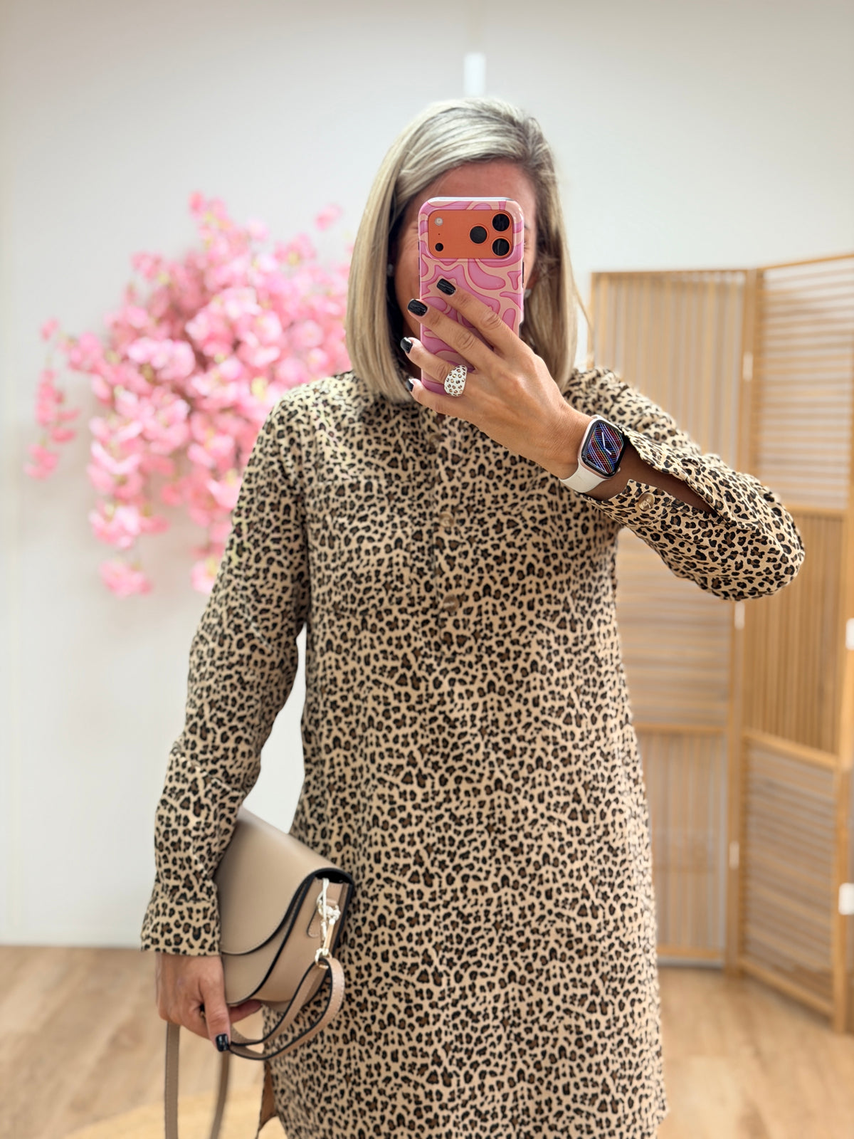 Robe chemise en coton