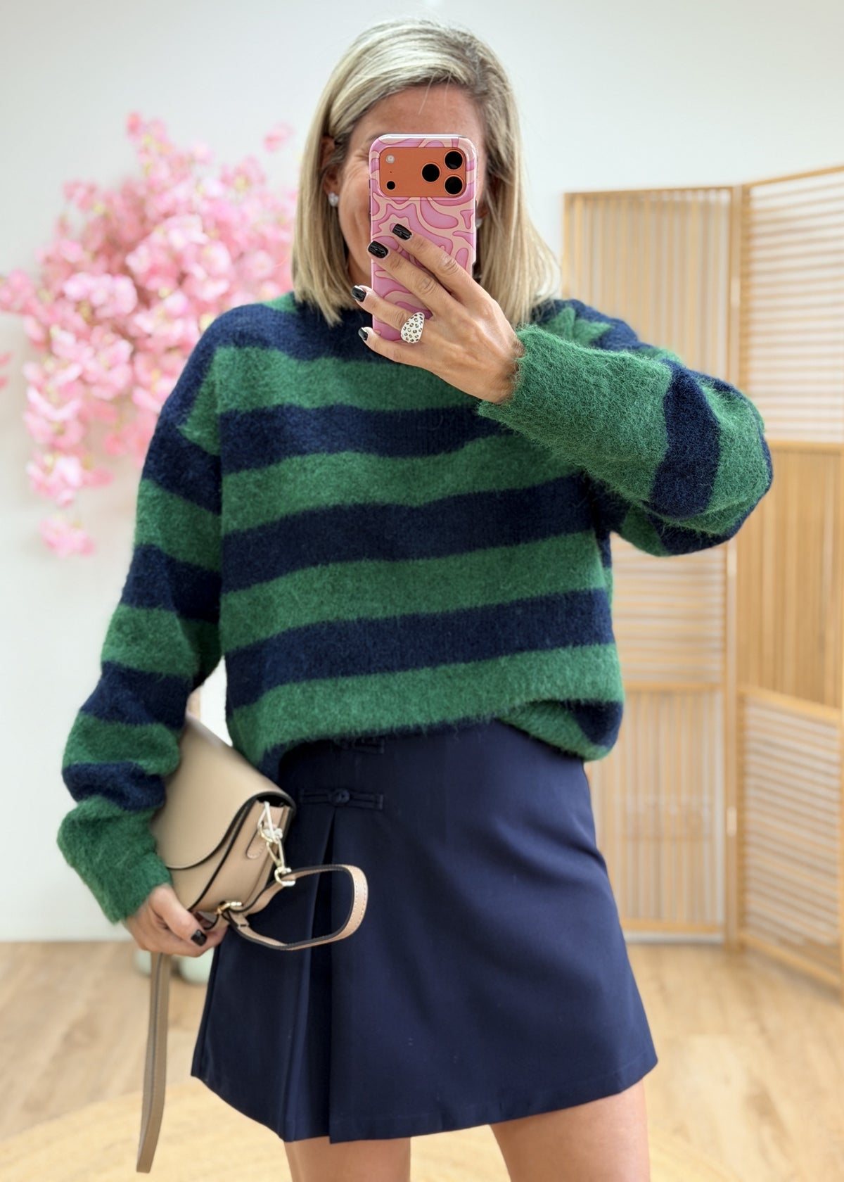 Jupe-short taille semi-élastiquée