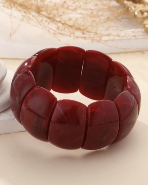 Bracelet Mona bordeaux