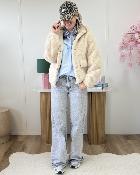 Manteau fausse fourrure 