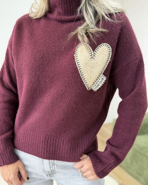 Pull Lily bordeaux