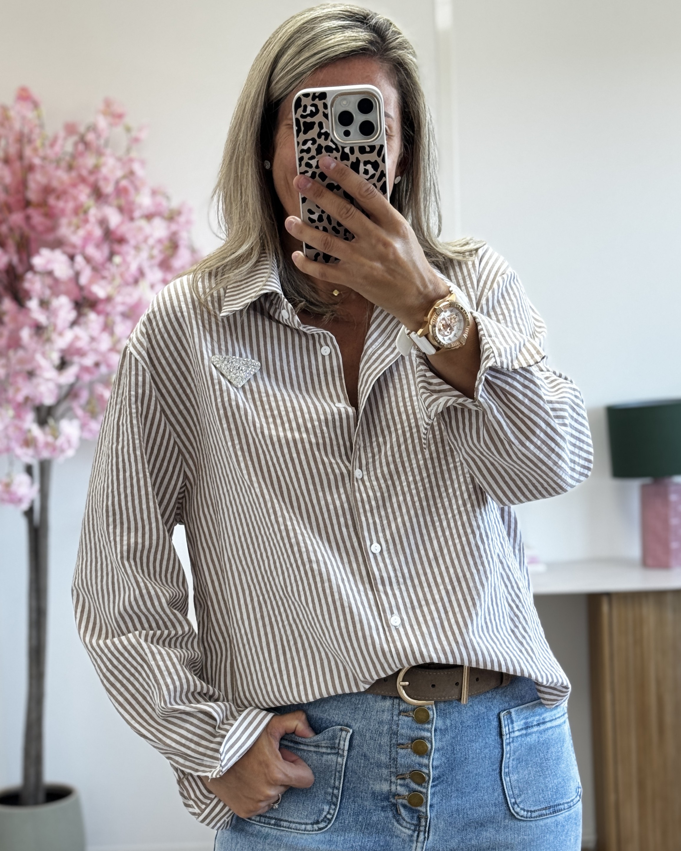 Chemise Laly camel