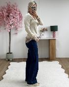 Sous pull dentelle beige