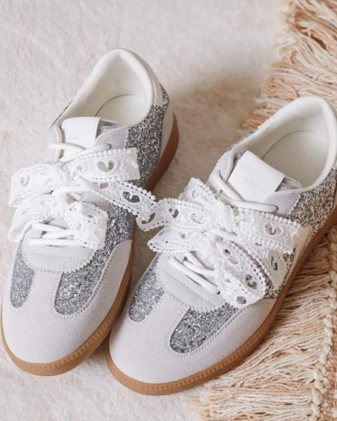 Baskets Manon argenté