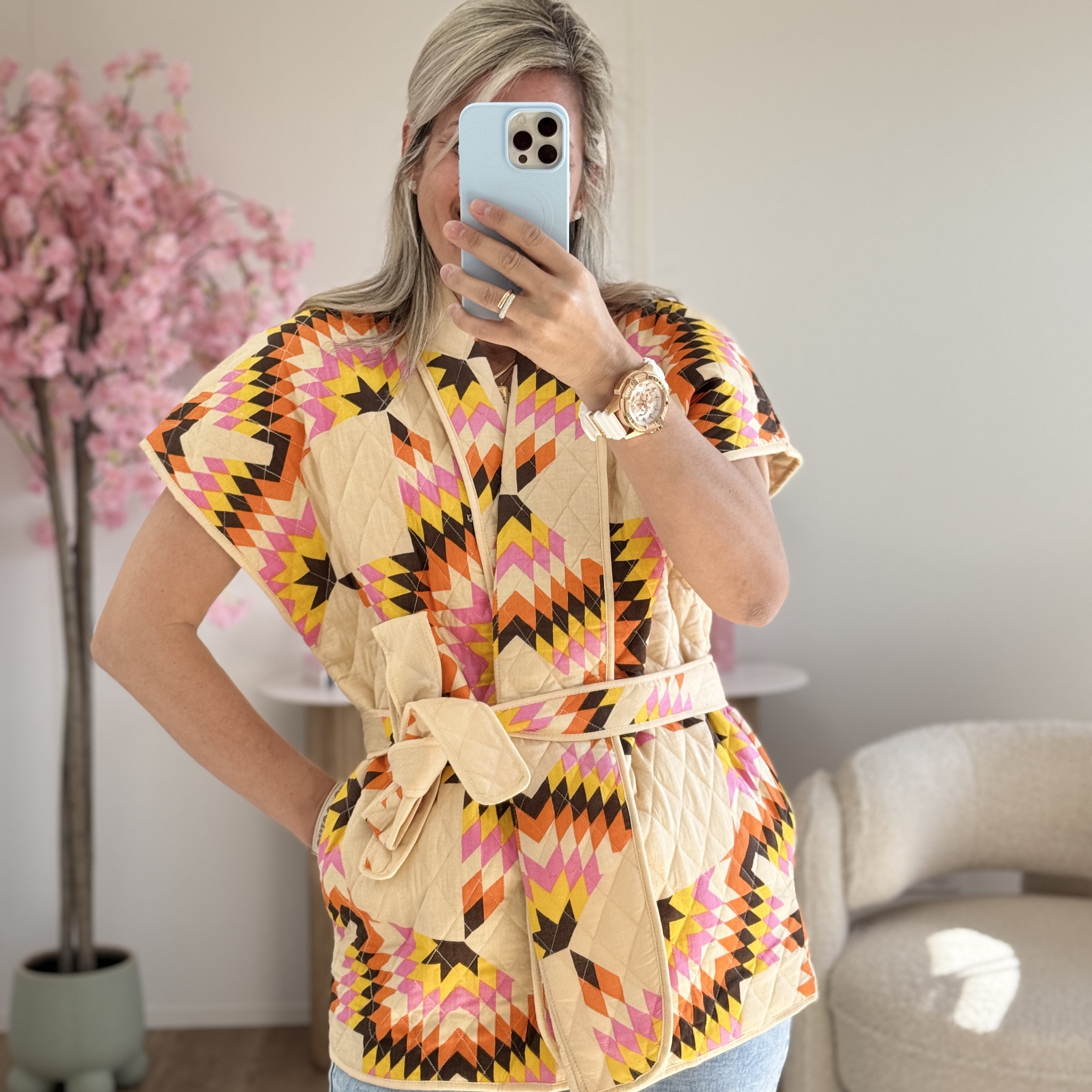 Veste Kimono beige
