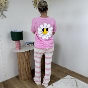 Pantalon Marinière rose