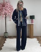 Gilet veste jeans long