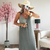 Robe Ninon vert