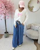 Pull love yourself blanc