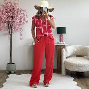 Pantalon Sibylle orange rouge (taille grand)