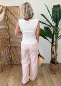 Pantalon Harry rose chiné