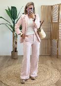 Pantalon Harry rose chiné