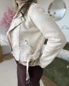 Perfecto suedine beige