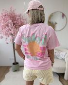 T shirt soleil rivieira rose
