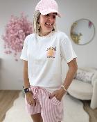 T shirt soleil rivieira blanc