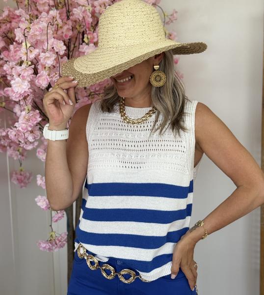 Pull Livia bleu roi