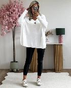 Pull Lison blanc