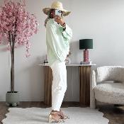 Blouse Amaya vert d eau 