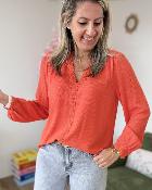 Blouse Ninon corail