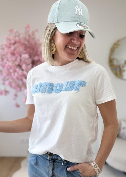 Tee shirt Nina blanc ciel