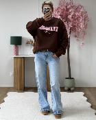 Sweat Brooklyn marron rose
