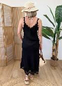Robe en lin noir