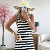 Robe Marinière noire