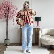 Veste Clara camel rose
