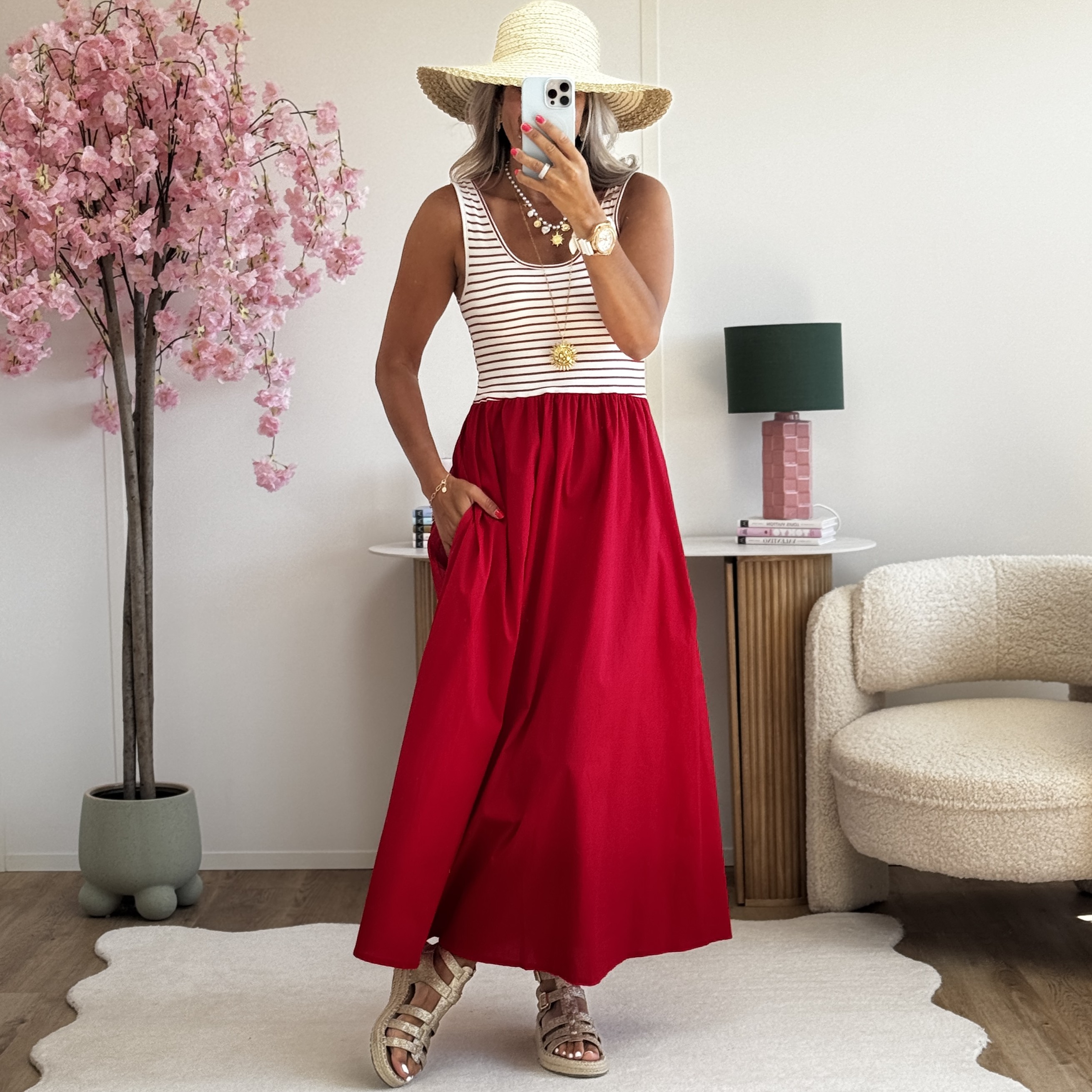 Robe 2 en 1 rouge