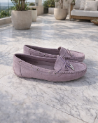 Mocassins lilas (chaussent petit)