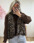 Echarpe leo camel