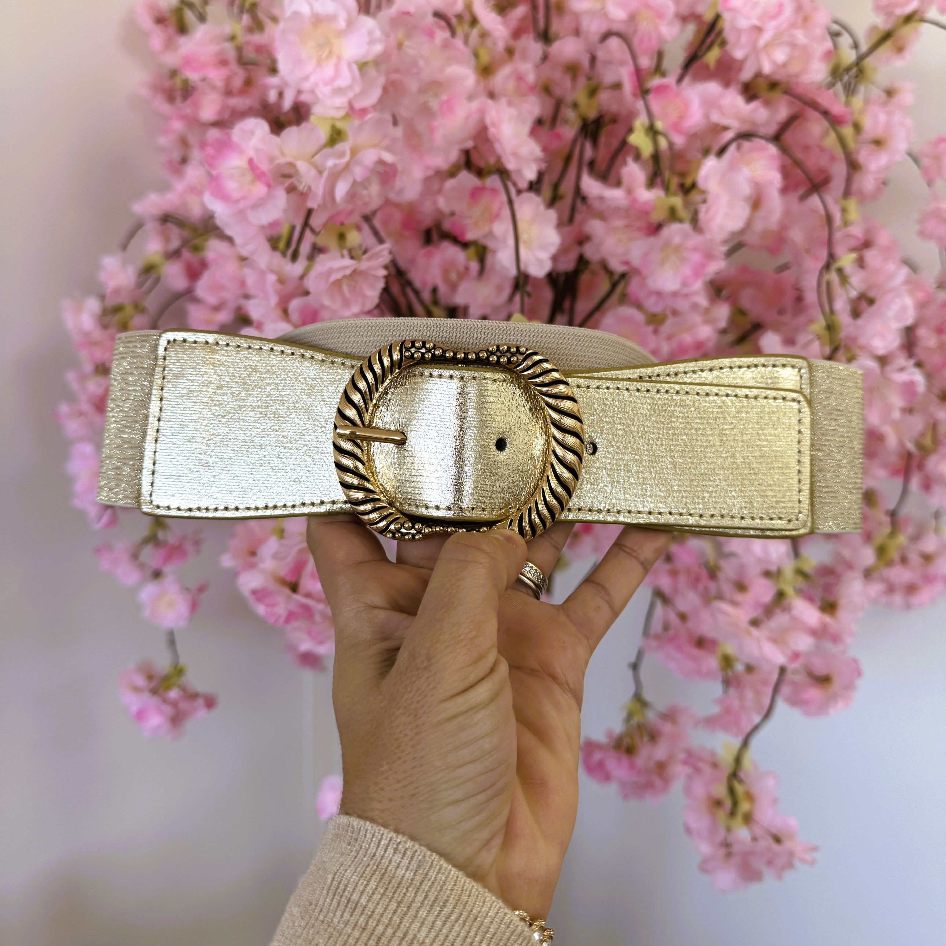 Ceinture elastique pailletée 